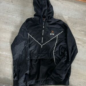 ORANGE THEORY FITNESS hooded pullover windbreaker size small